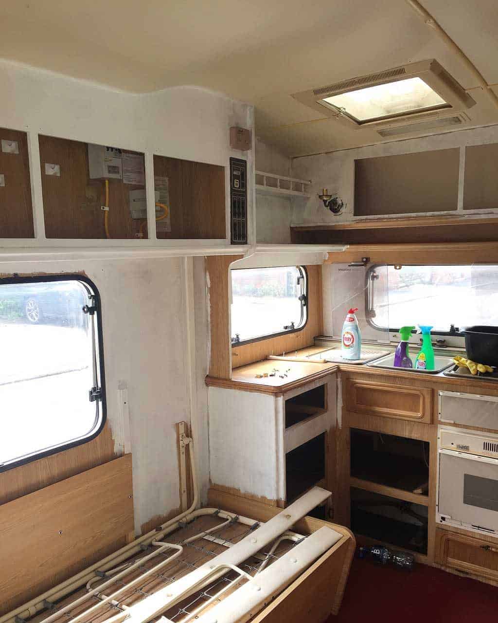 Caravan cupboards store